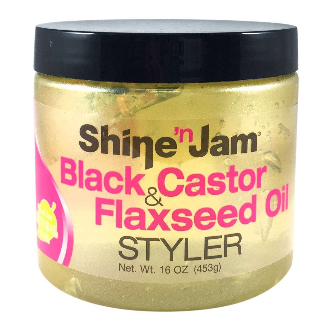 Ampro Shine N Jam Black Castor Flaxseed Oil Styler Gel 16 Oz Ampro Shine N Jam Black Castor Flaxseed Oil Styler Gel 16 Oz