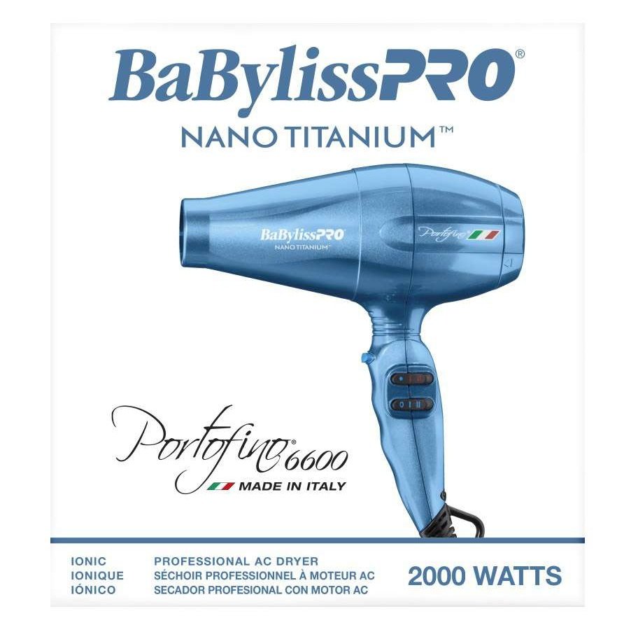 BaBylissPRO Nano Titanium Portofino Full-Size Dryer BaBylissPRO Nano Titanium Portofino Full-Size Dryer