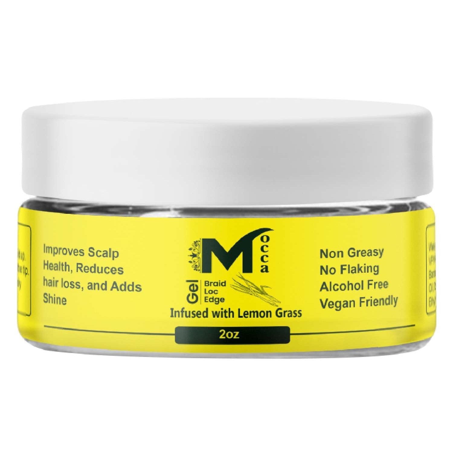 Mocca Healthy Braiding Loc & Twist Gel – Lemongrass 2 oz. Mocca Healthy Braiding Loc & Twist Gel – Lemongrass 2 oz.