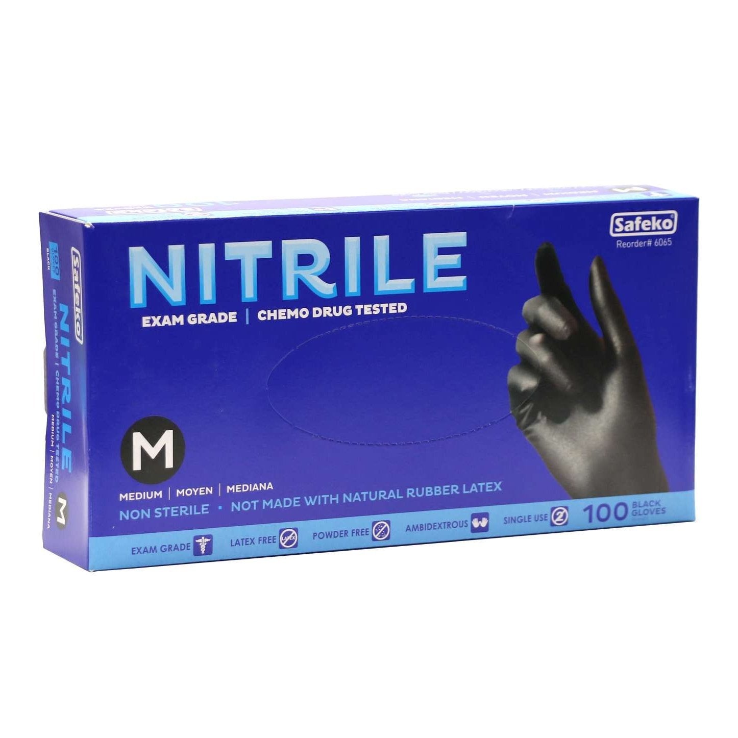 Safeko Nitrile Black Gloves Medium Safeko Nitrile Black Gloves Medium