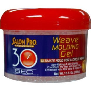 Salon Pro 30 Sec Weave Gel 10.5 oz.– Strong Hold for Quick Weave & Protective Styles Salon Pro 30 Sec Weave Gel 10.5 oz.