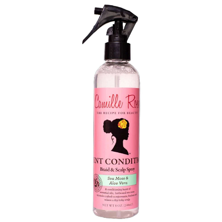 Camille Rose Mint Condition Braid & Scalp Spray 8 Oz – Cooling Relief & Hydration for Braids, Locs & Protective Styles