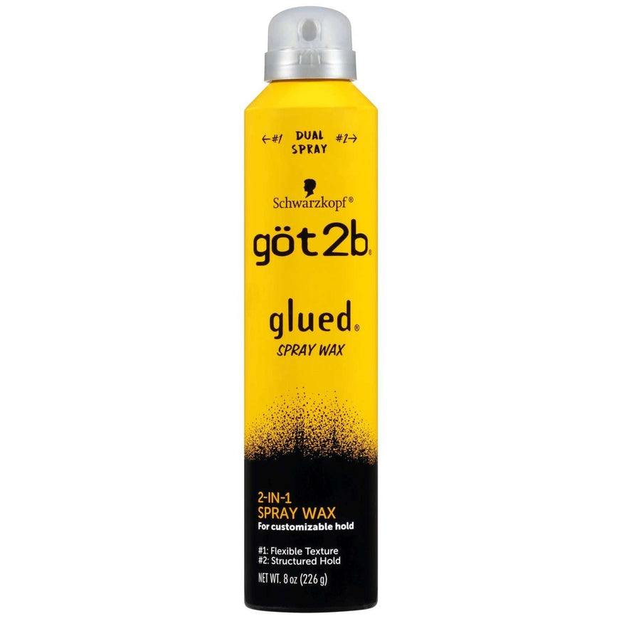 Got2B Glued 2-in-1 Spray Wax – Extreme Hold & Shine for Flawless Styles