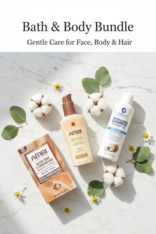 Bath & Body Bundle – Ambi Chamomile Cleanser, Ambi Black Soap & Isoplus Neutralizing Shampoo