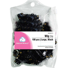 Brittny Wig Clip 100Pc Black – Secure, Comfortable Hold for Wigs, Weaves & Extensions